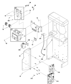 Circuit Board And Breaker Group Diagram and Parts List for 071095-01  Briggs and Stratton Generator